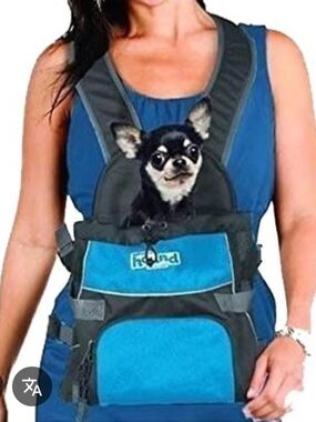 Hands-Free Blue Dog Carrier Backpack - (Blue)